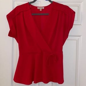 Red Monteau Blouse